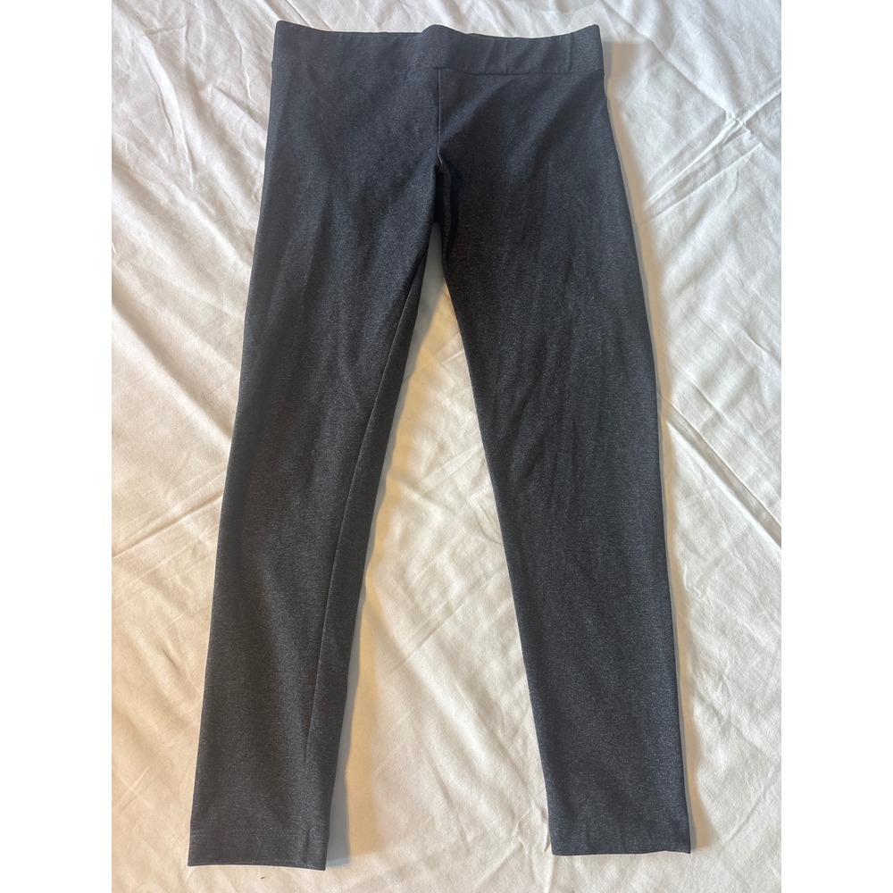 Matty M Leggings Womens S Gray Heathered Stretch Activewear